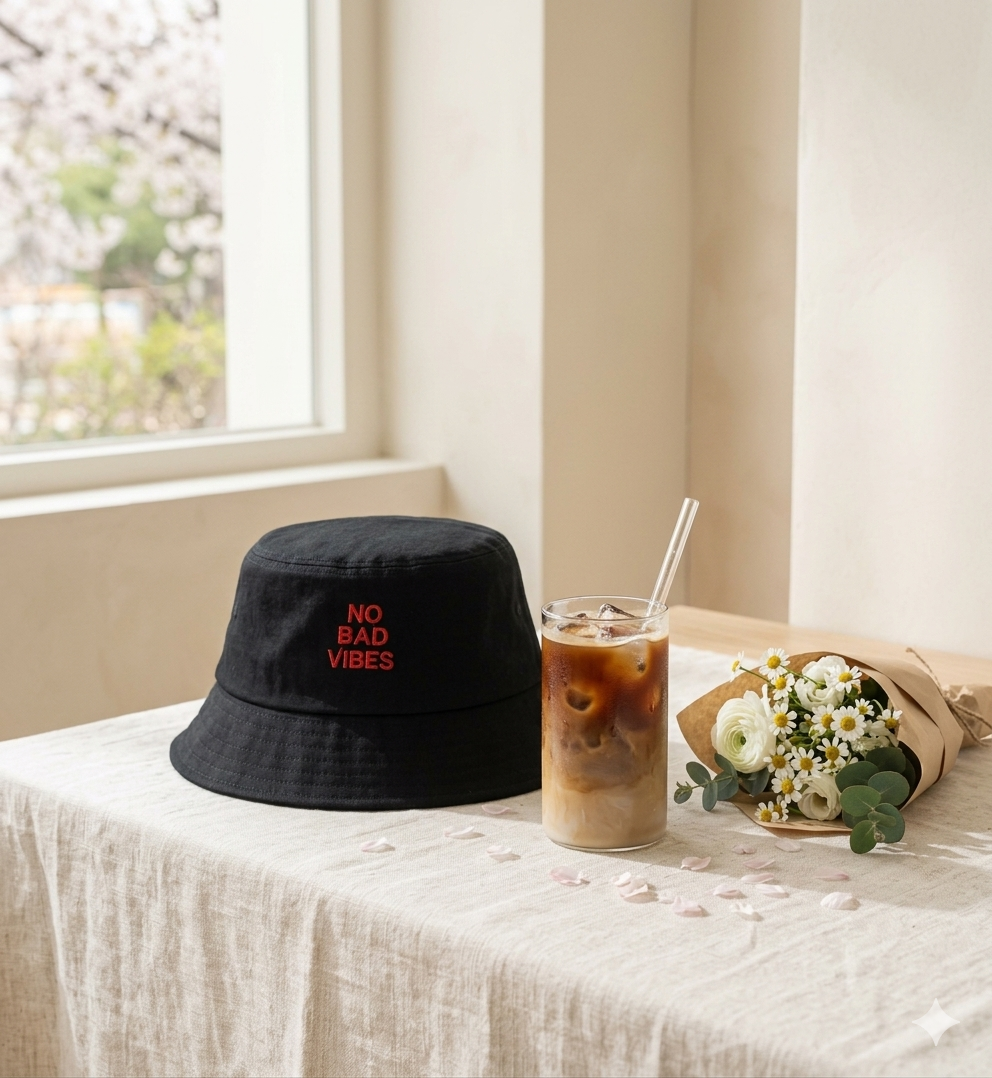 No Bad Vibes Bucket Hat
